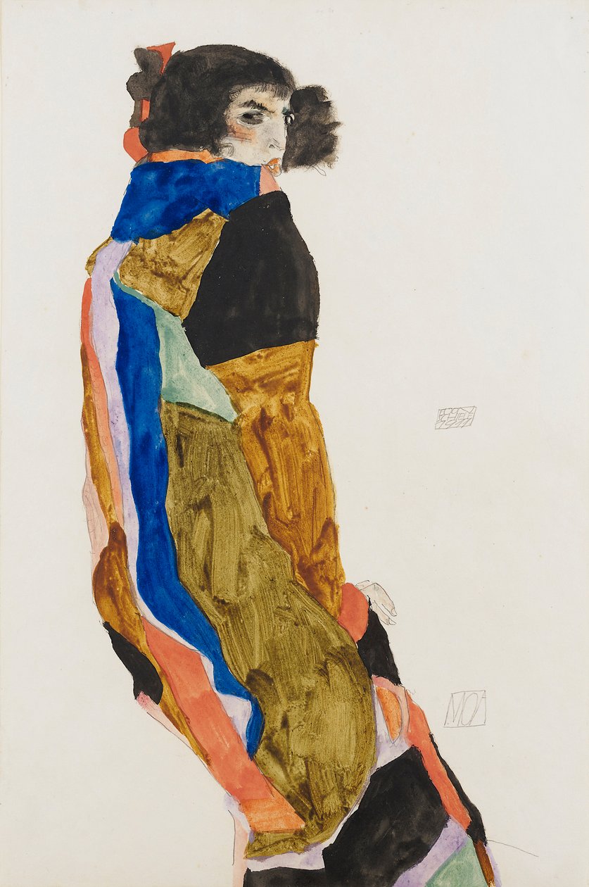 موه. عمل إيغون شييل (1890-1918) ، ألوان مائية وغواش على ورق بواسطة ايغون شييل