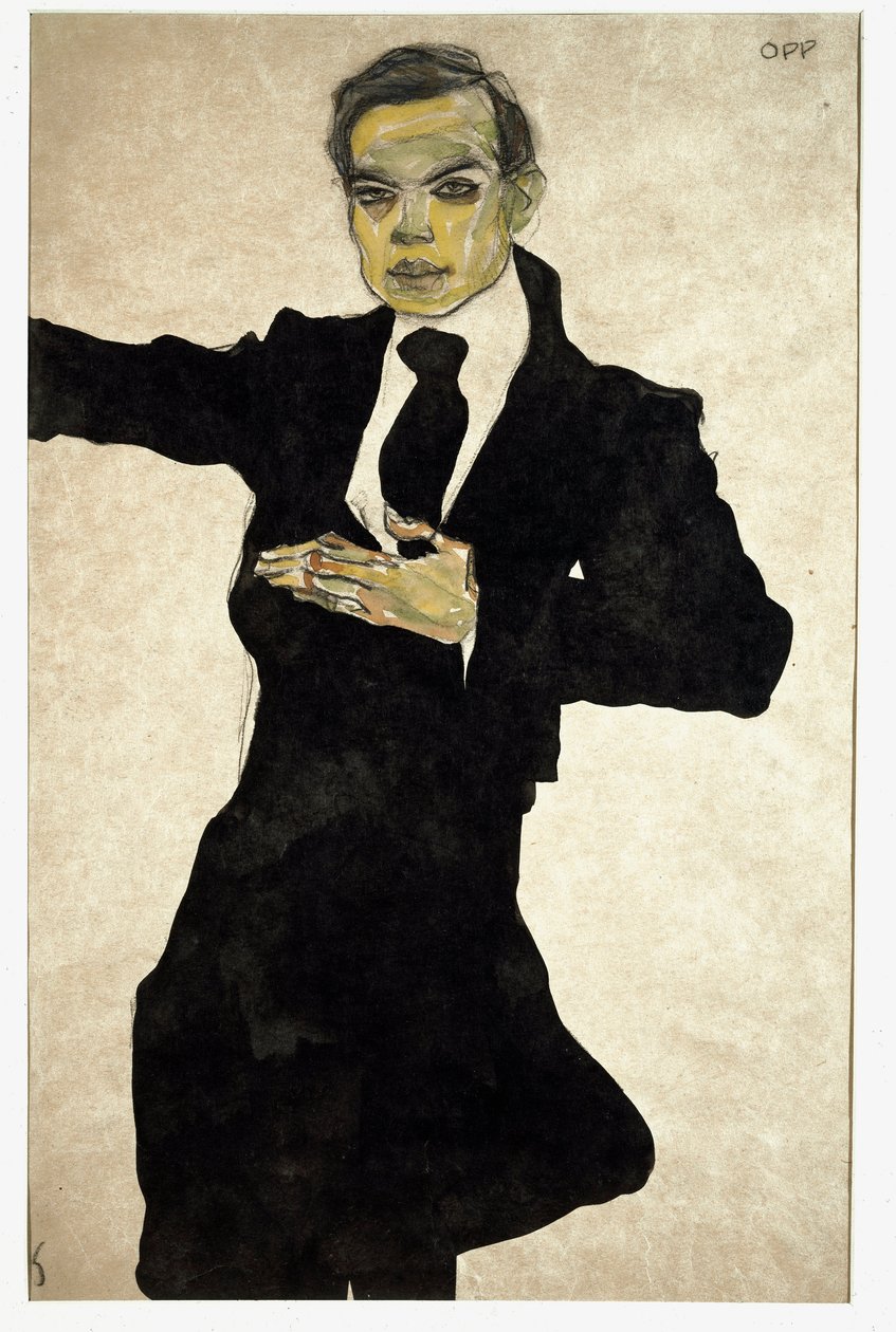 صورة ماكس أوبنهايمر (1885-1954) ، الرسام الألماني رسم إيغون شيئيل (1890-1918) ، بواسطة ايغون شييل