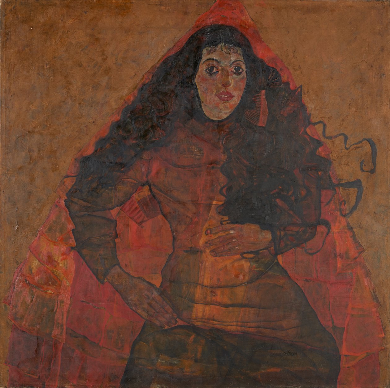 صورة ترود إنجل ، ج. 1913. بواسطة ايغون شييل