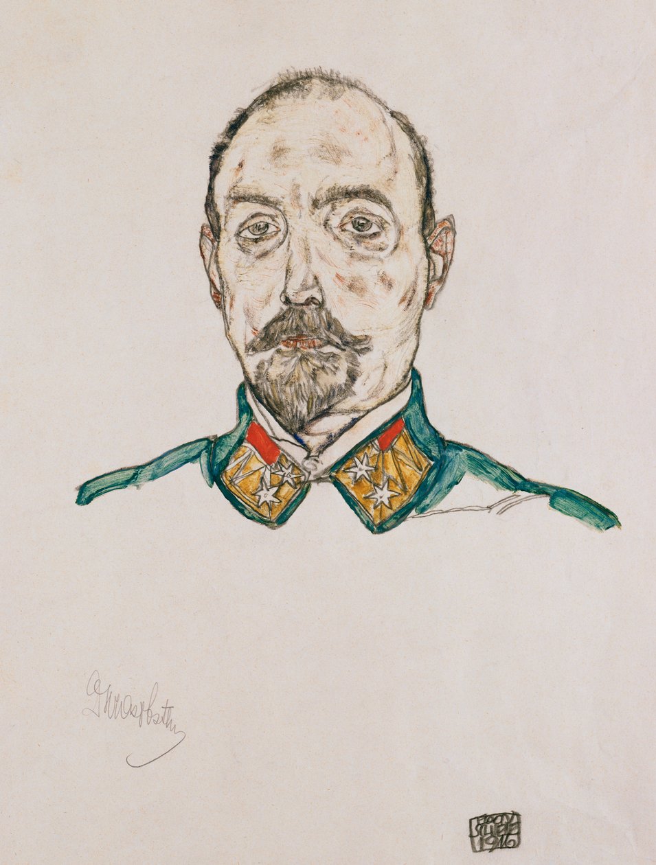 صورة ضابط أول ، 1916 بواسطة ايغون شييل