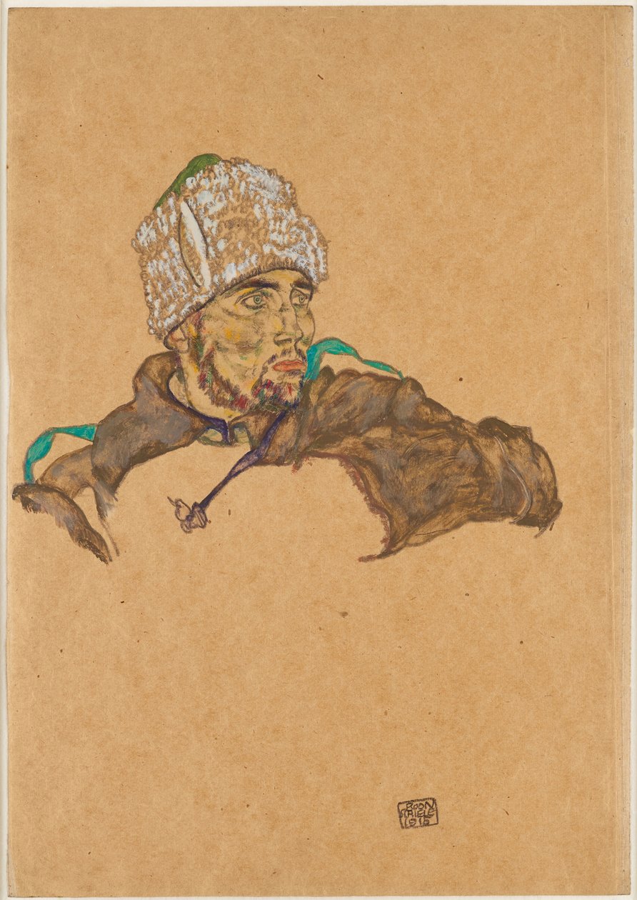 أسير حرب روسي ، 1915. بواسطة ايغون شييل