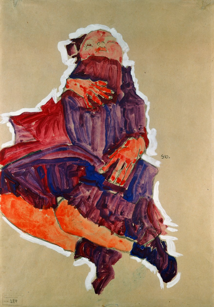 طفل نائم ، 1910 بواسطة ايغون شييل