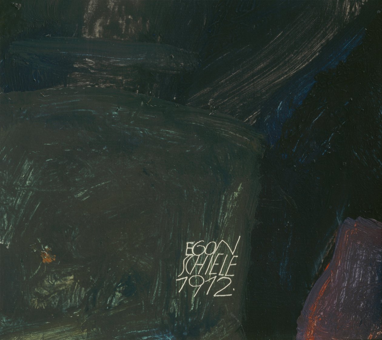 امرأة حزينة بواسطة ايغون شييل