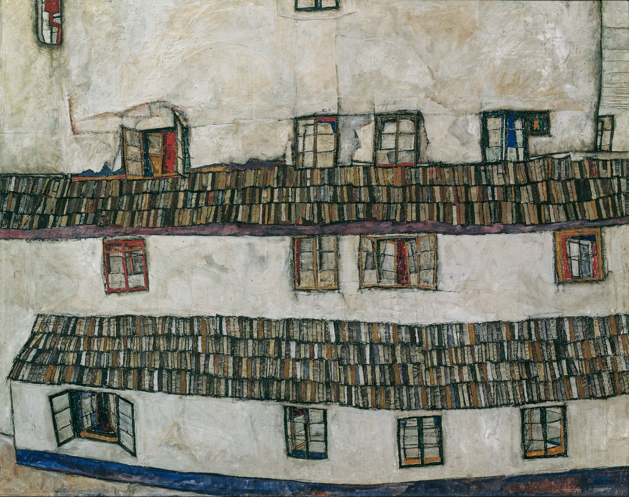 واجهة منزل من النوافذ ، 1914. بواسطة ايغون شييل