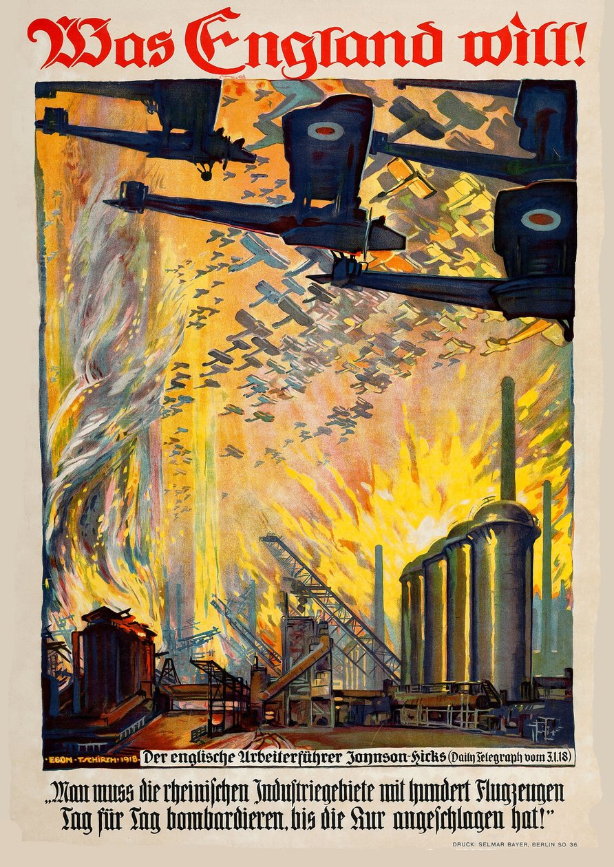 ما تريده إنجلترا! 1918. بواسطة ايغون تشيرش
