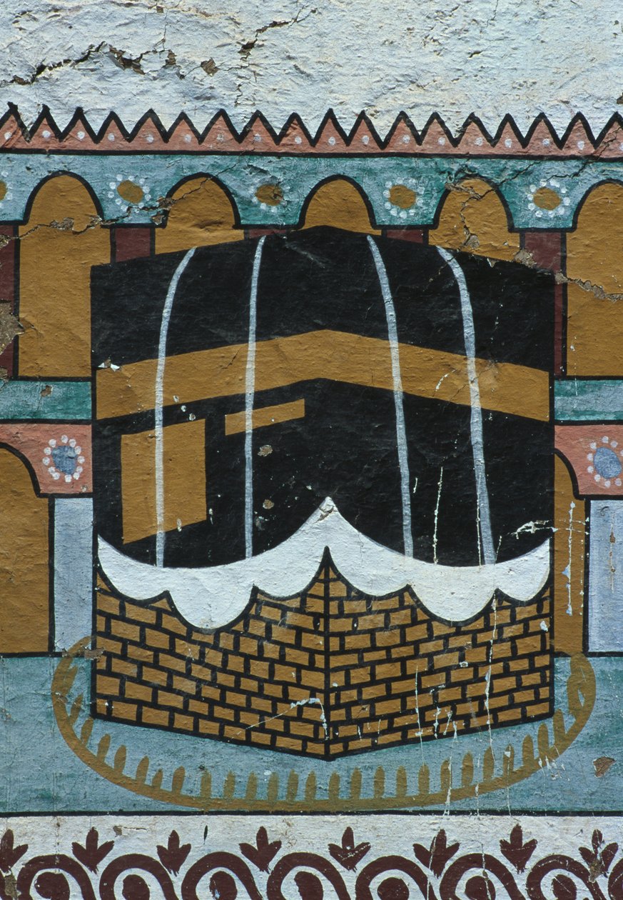 جدار مطلي يصور جمل الكعبة (رسم جداري) بواسطة مصري