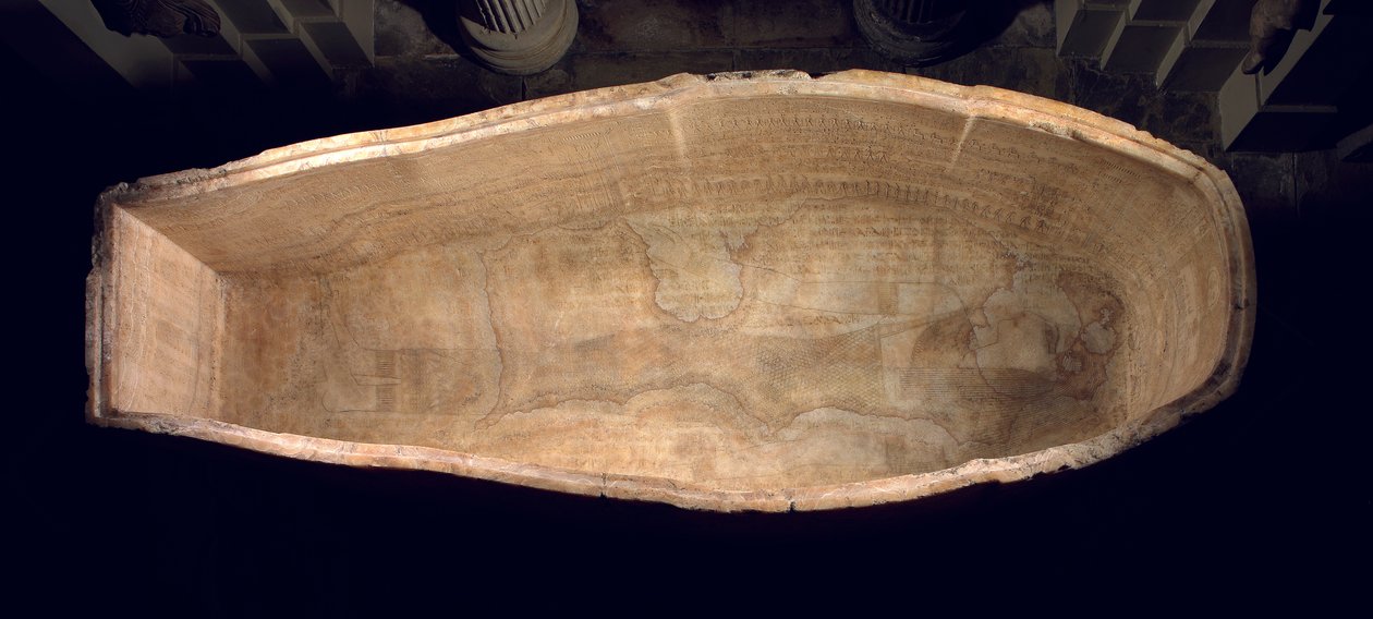 تابوت Seti I ، ج .1279 قبل الميلاد المرمر بواسطة الأسرة المصرية التاسعة عشرة