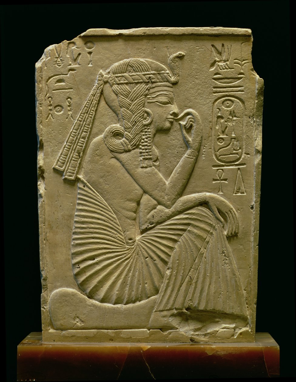 رمسيس الثاني (1279-1213 قبل الميلاد) كطفل ، المملكة الحديثة (الحجر الجيري) بواسطة الأسرة المصرية التاسعة عشرة
