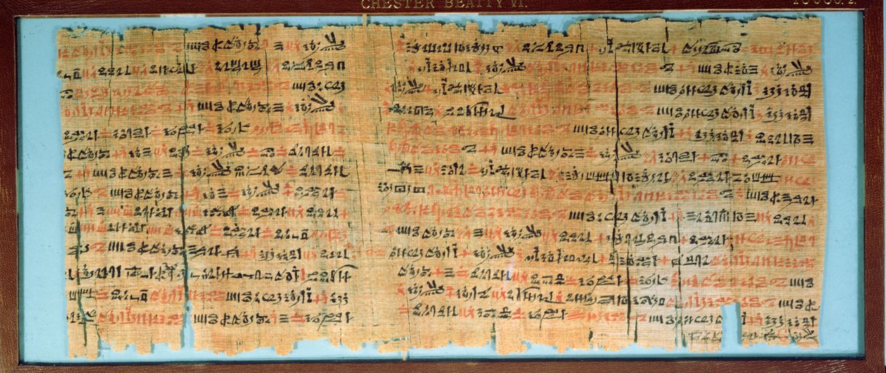 The Chester Beatty Medical Papyrus ، المملكة الحديثة ، c.1200BC (ورق البردي) بواسطة الأسرة المصرية التاسعة عشرة
