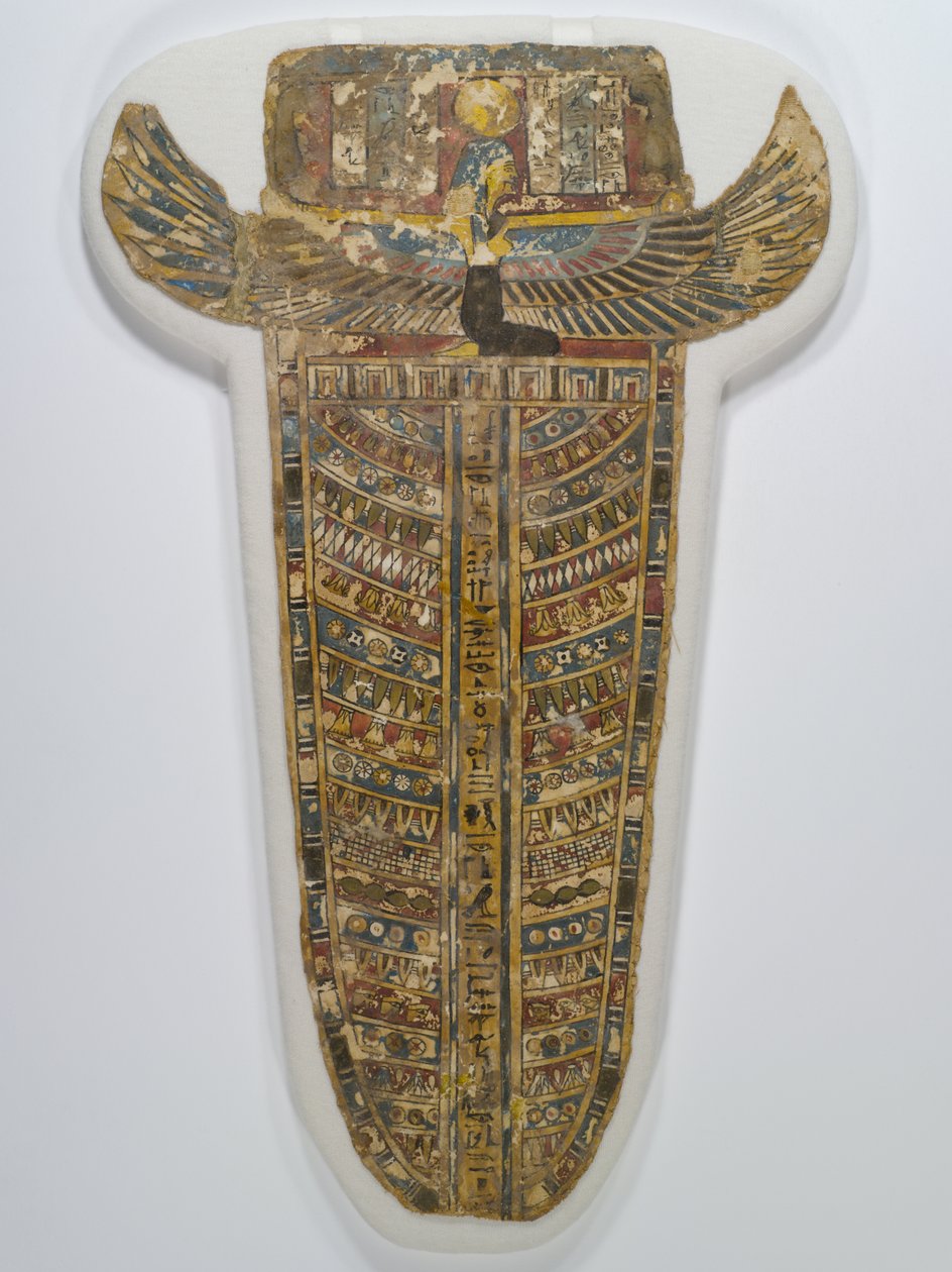 طلاء المومياء المطلي (المئزر) ، 305-30 قبل الميلاد (الكتان ، الجيسو ، الطلاء ، والتذهيب) بواسطة مصري