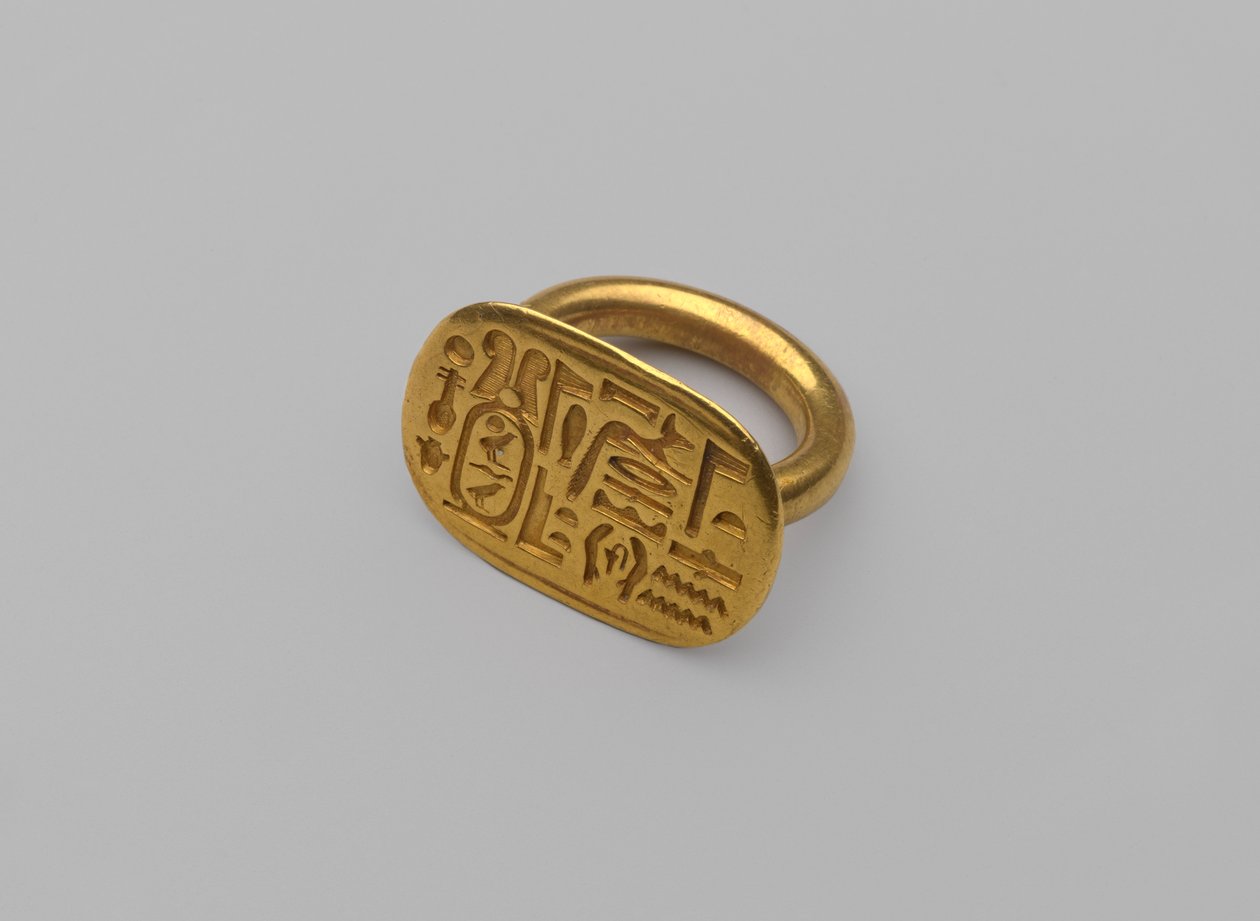 خاتم الخاتم ، c.664-404 قبل الميلاد (ذهبي) بواسطة مصري