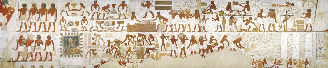 Craftsmen, burial chamber in the Tomb of city governor and vizier Rekhmire, Sheikh 