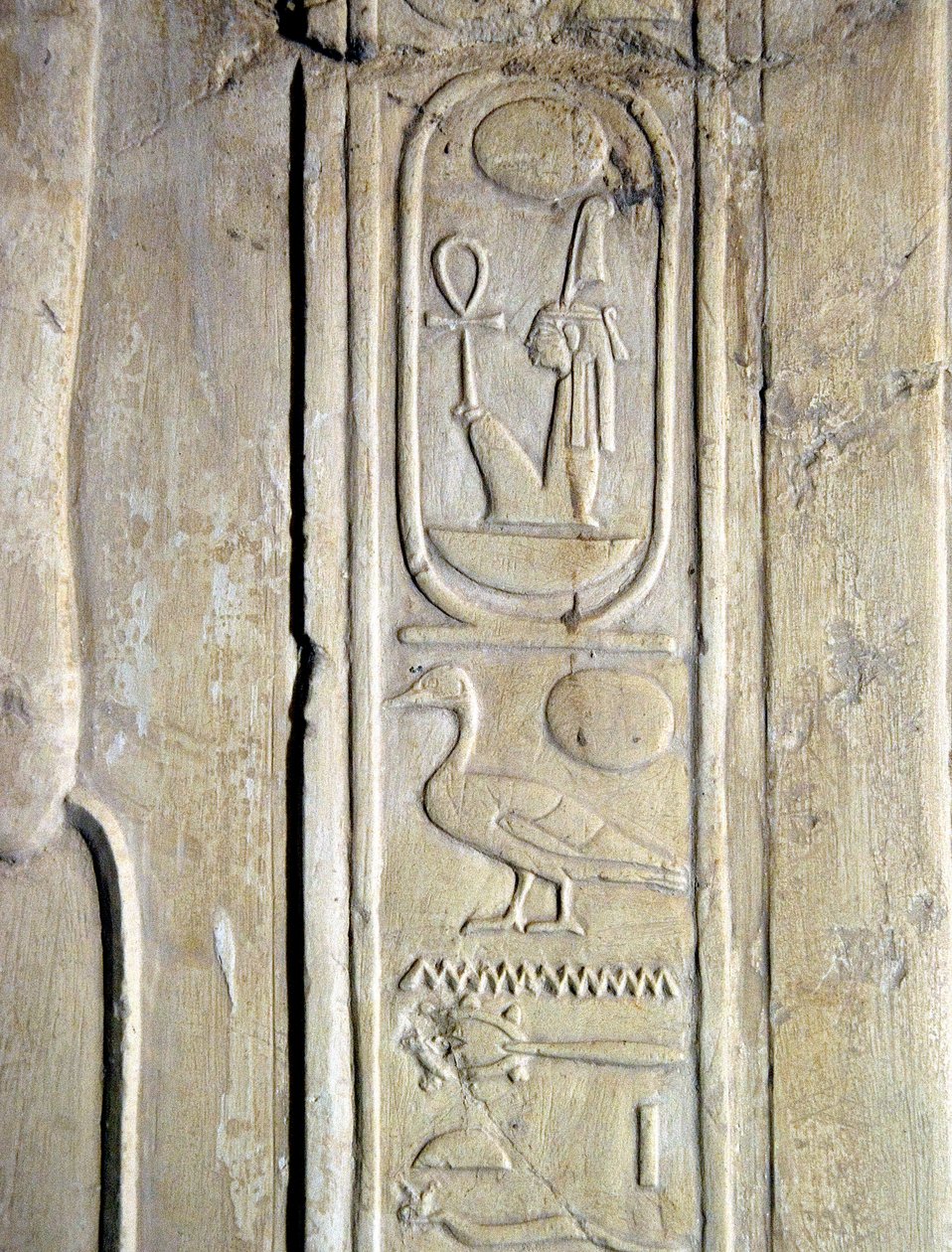 الأنتيكيت المصري: خرطوشة الفرعون أمنحتب الثالث (أمينوفيس) (1387-1348 قبل الميلاد). قبر الخروف (TT192) (الأسرة الثامنة عشر بواسطة الأسرة الثامنة عشر المصرية