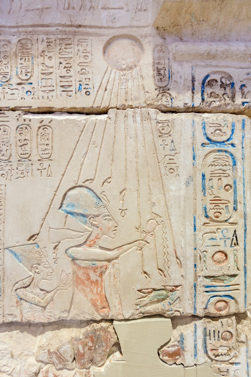 واجهة ضريح، التفاصيل بواسطة الأسرة الثامنة عشر المصرية