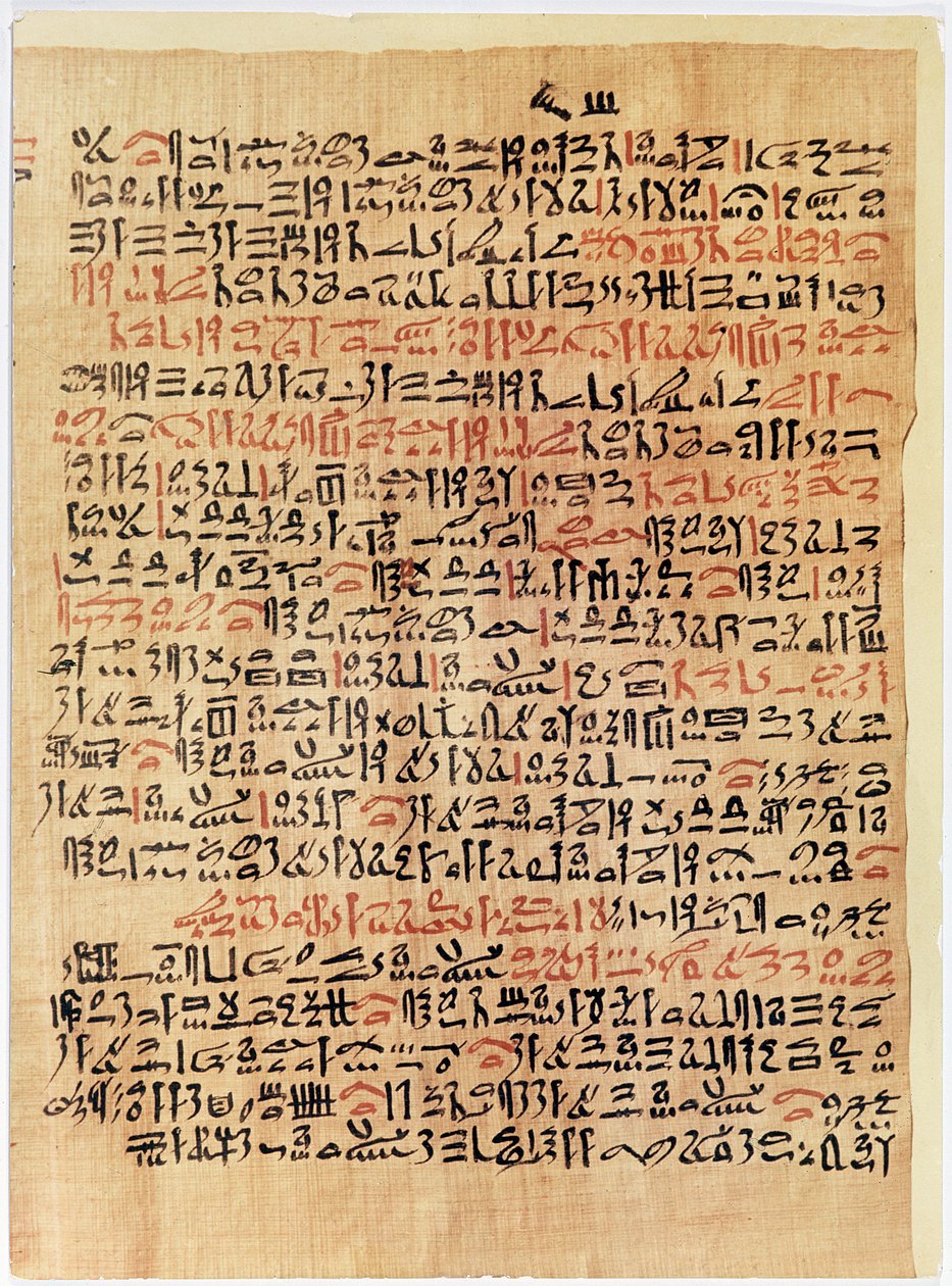 جزء من ورق البردي ، المملكة الحديثة ، c.1550 قبل الميلاد (ورق البردي) بواسطة الأسرة الثامنة عشر المصرية