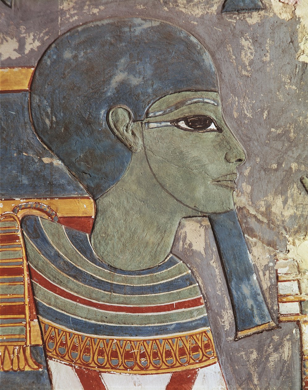 Painted relief of god Ptah بواسطة الأسرة الثامنة عشر المصرية