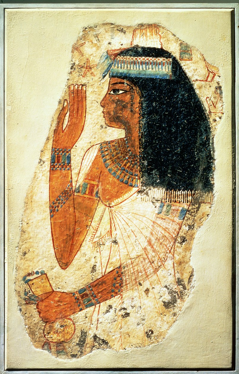 المرأة تجيبو ، من طيبة ، قبر 181 ، المملكة الحديثة (جص مطلي) بواسطة الأسرة الثامنة عشر المصرية