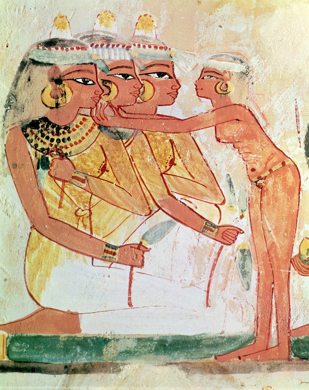 مرحاض النساء ، من قبر نخت ، المملكة الحديثة ، حوالي 1400 قبل الميلاد (لوحة جدارية) بواسطة الأسرة الثامنة عشر المصرية