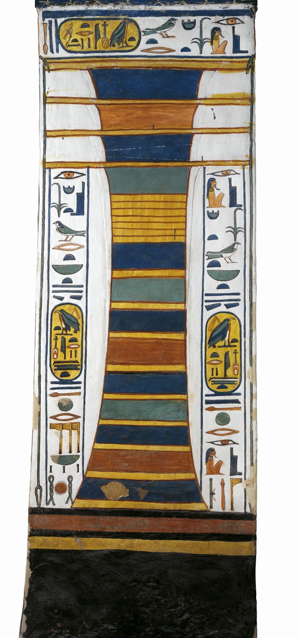 Egypt, Thebes, Luxor, Valley of the Queens, Tomb of Nefertari, Djed pillar representing Osiris
