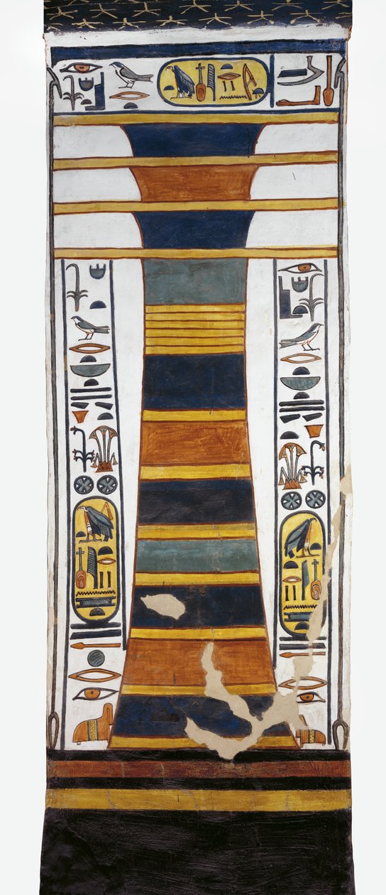 Egypt, Thebes, Luxor, Valley of the Queens, Tomb of Nefertari, Djed pillar representing Osiris