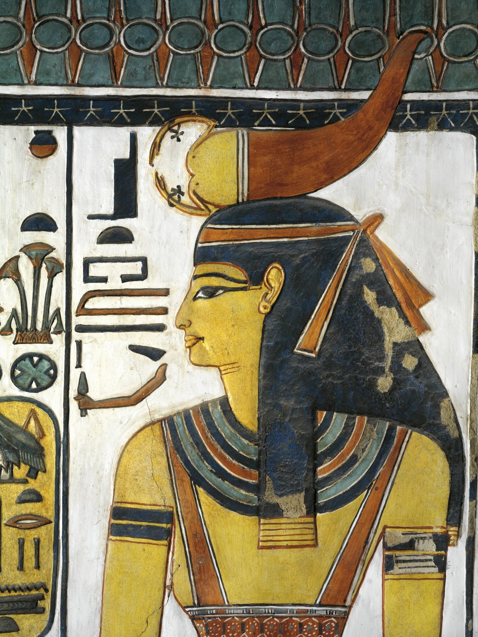 Egypt, Thebes, Luxor, Valley of the Queens, Tomb of Nefertari, Vestibule, Mural paintings, Goddess Selket بواسطة الأسرة المصرية التاسعة عشرة