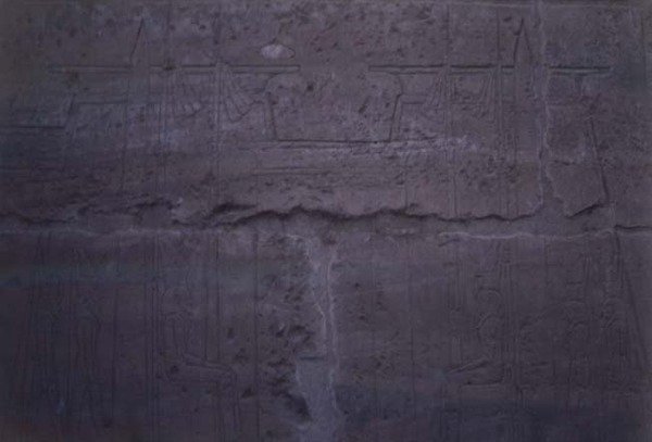 نقش يظهر معبد واجهة آمون ، أكمله رمسيس الثاني (1298-1232) (صورة) بواسطة الأسرة المصرية التاسعة عشرة