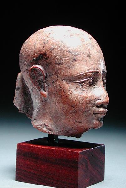 رأس ذكر ، حوالي 350 قبل الميلاد (حجر جيري) (انظر أيضًا 185236) بواسطة الأسرة المصرية الثلاثين