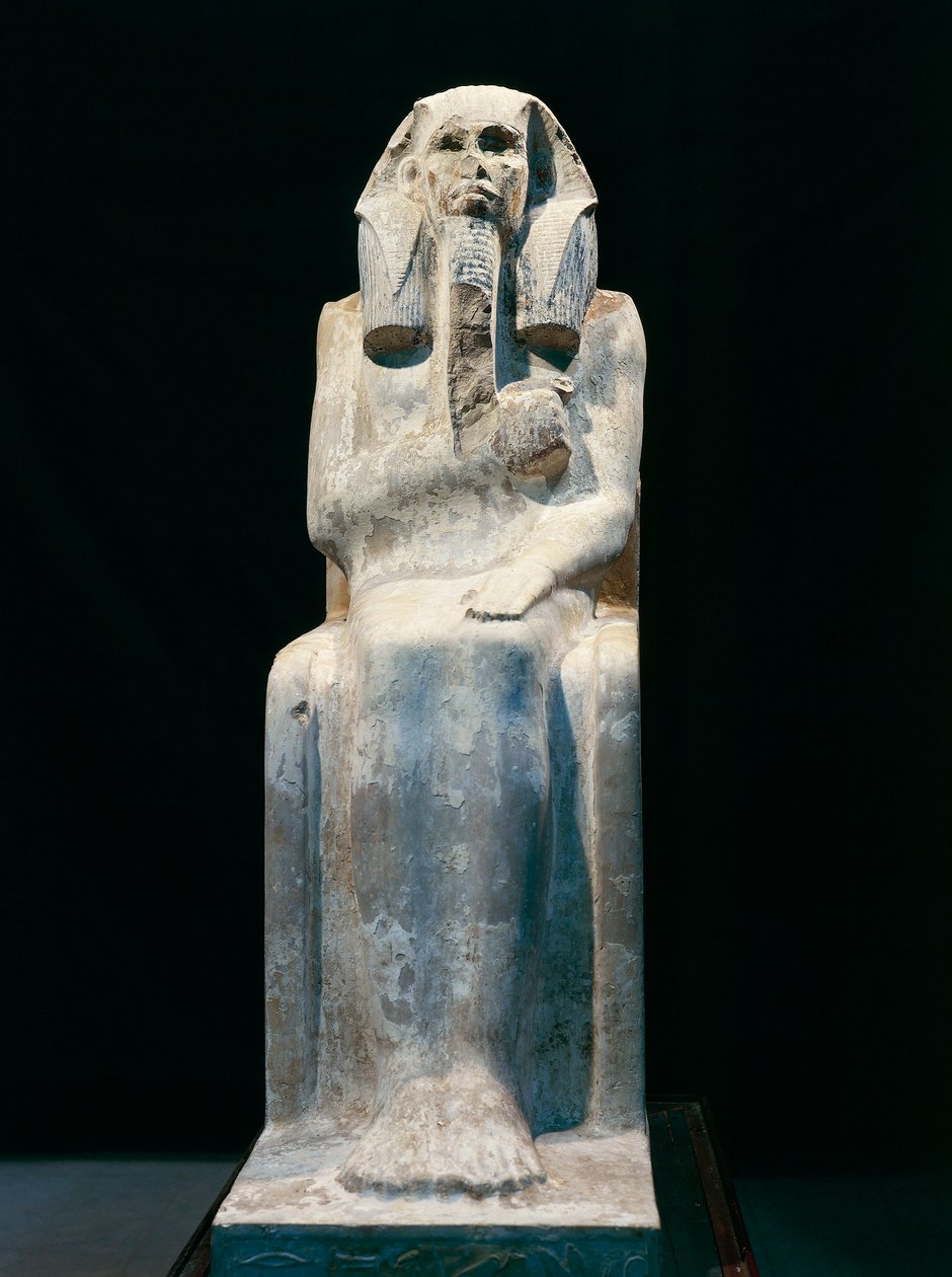 Statue of Pharaoh Gioser, from Saqqara, dynasty III (photo) بواسطة الأسرة الثالثة المصرية