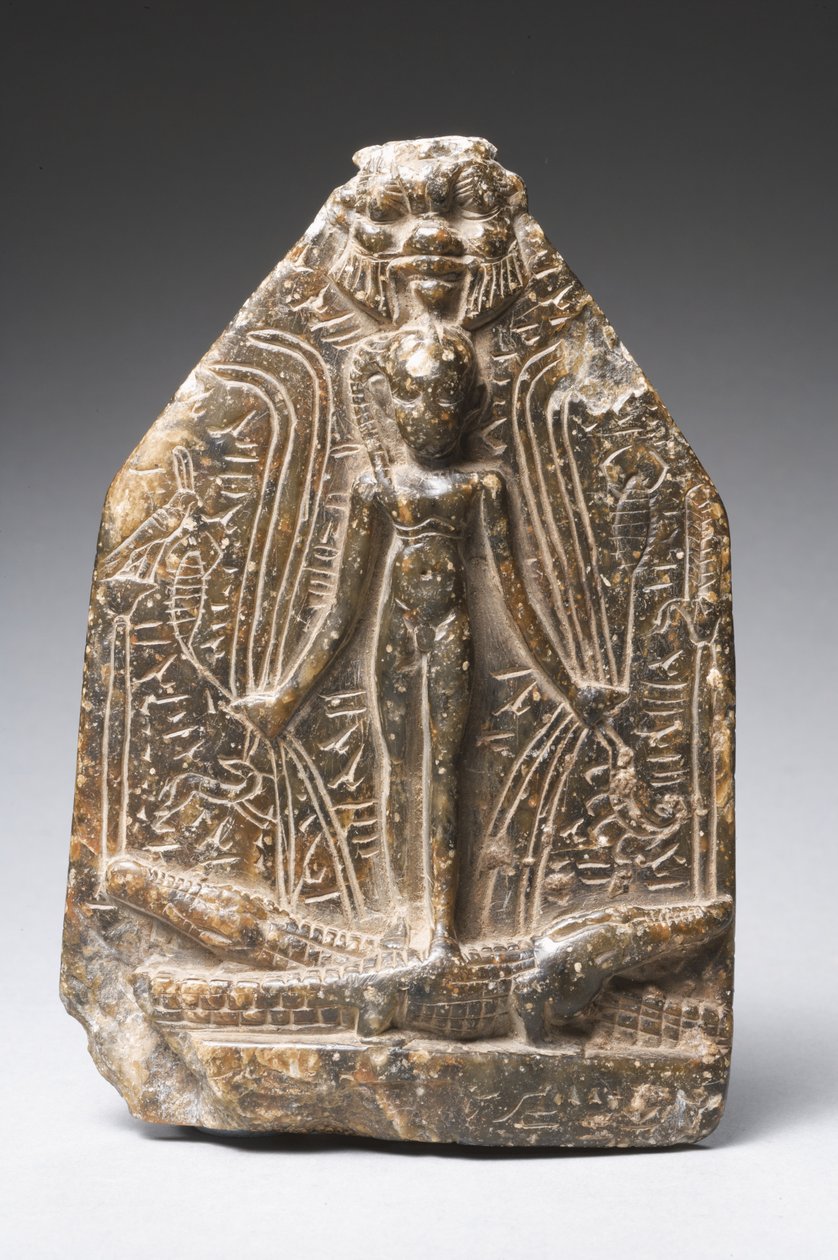 Cippus of Horus (حجر أفعواني) (انظر أيضًا 325606) بواسطة الفترة البطلمية المصرية