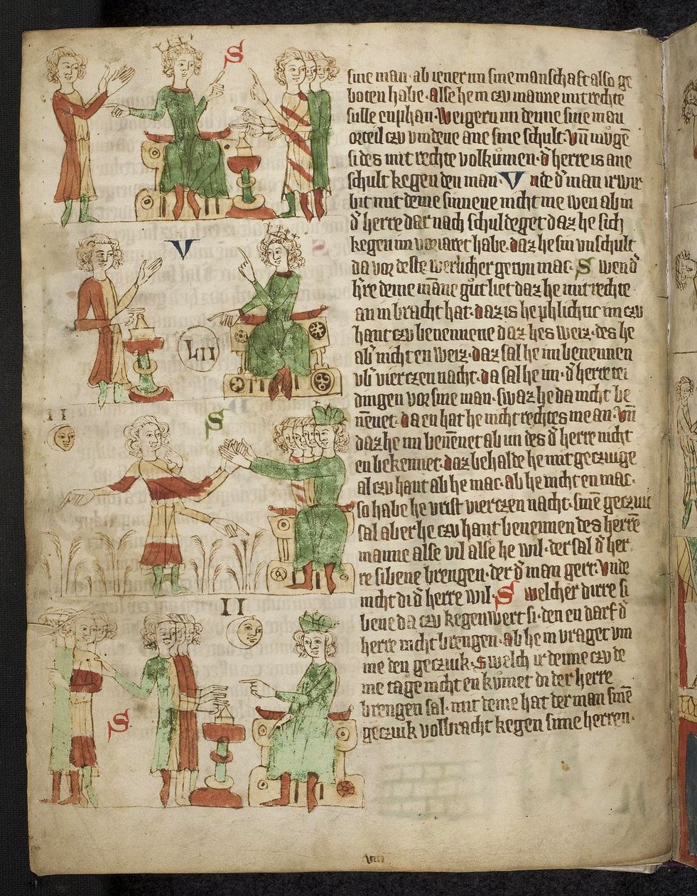 القانون الإقطاعي. Fom the Heidelberg Sachsenspiegel ، القرن الرابع عشر بواسطة إيك فون ريبغو