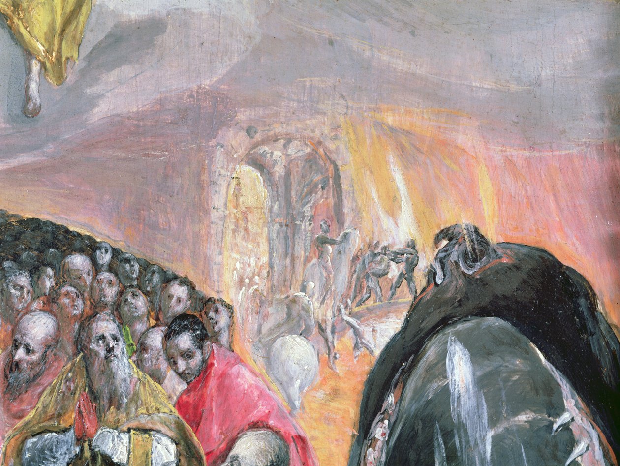 عشق اسم يسوع ، ج .1578 (زيت و درجة حرارة على خشب) (تفاصيل 99408) بواسطة إل جريكو