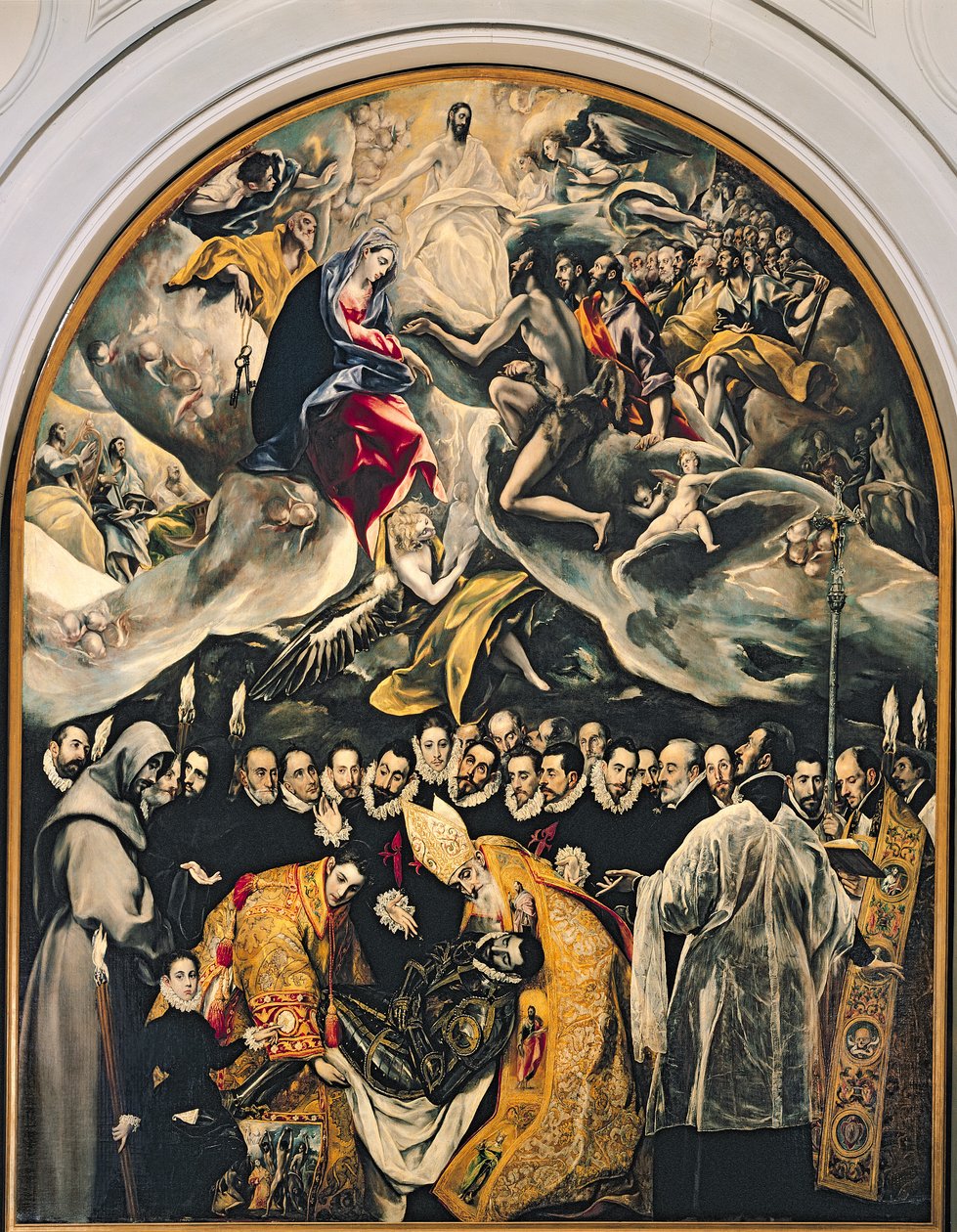 دفن الكونت أورغاز ، من أسطورة عام 1323 ، 1586-1588 بواسطة إل جريكو