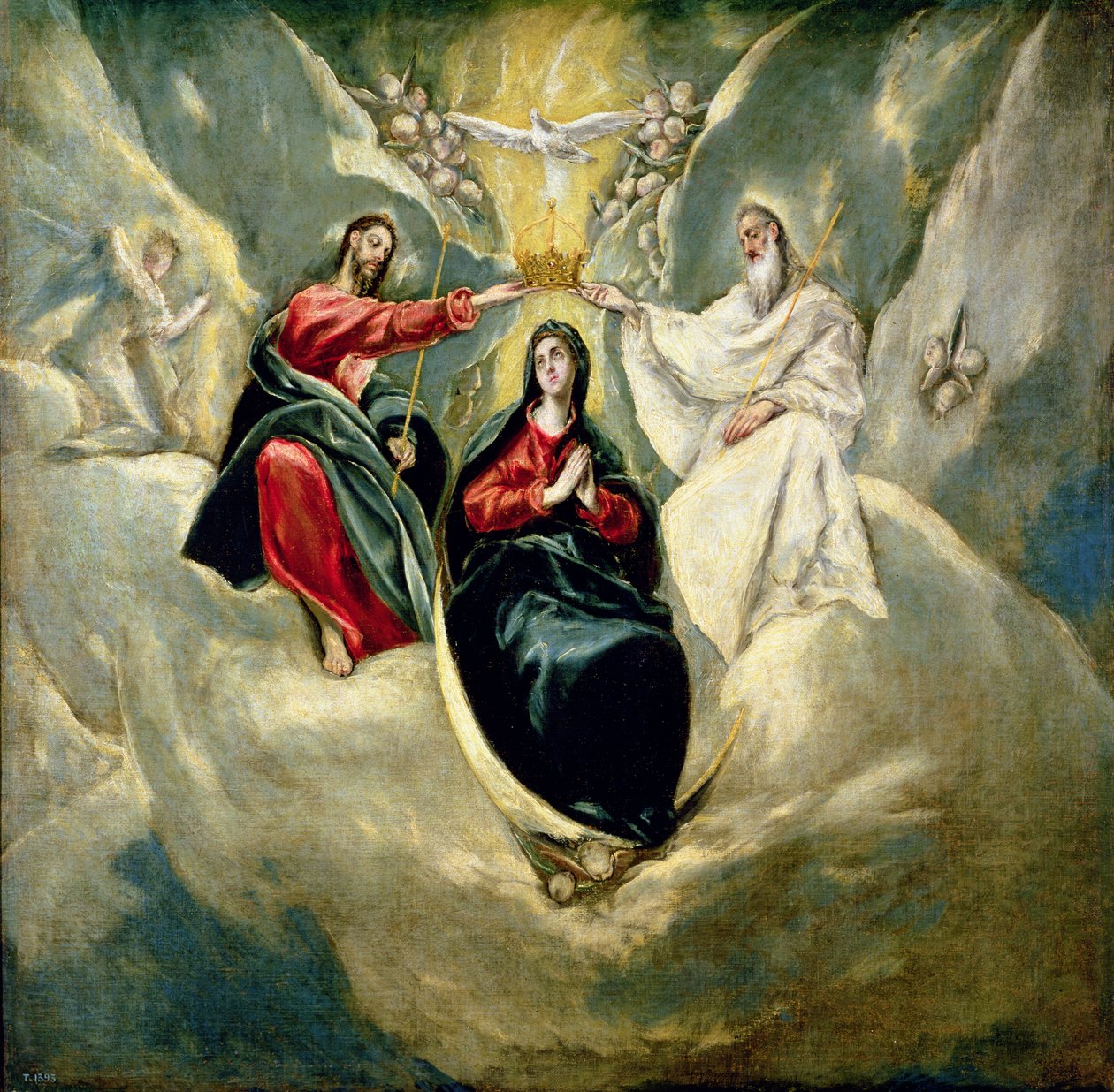 تتويج العذراء ، c.1591-92 بواسطة إل جريكو