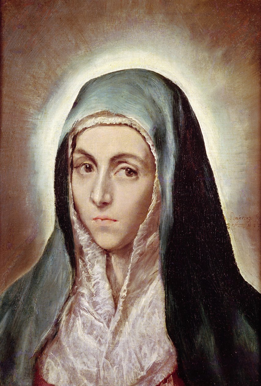 مريم العذراء ، 1595-1600 بواسطة إل جريكو