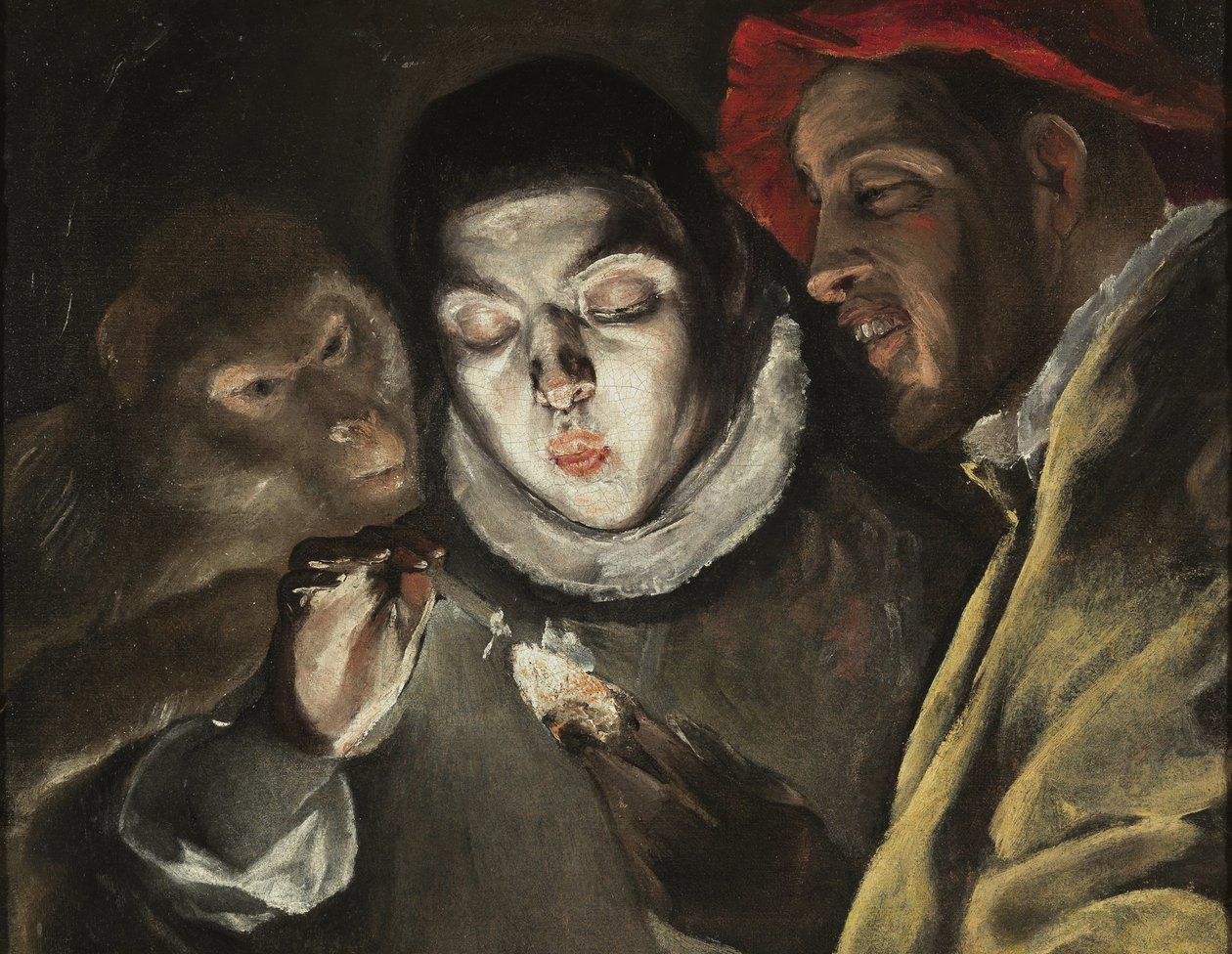 La fable - Peinture de Dominicos Theotokopoulos dit Le Greco (1541-1614) ، huile sur toile (50.5x63.6 cm) ، العدد 1580 - (The Fable ، زيت على قماش من El Greco) - متحف ديل برادو ، مدريد (إسبانيا) ) بواسطة إل جريكو