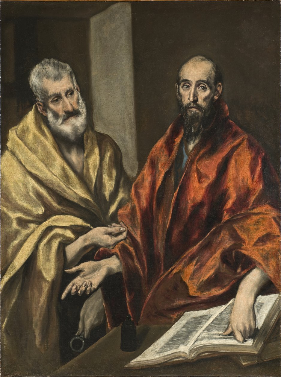 القديس بطرس والقديس بولس ، c.1605-8 بواسطة إل جريكو