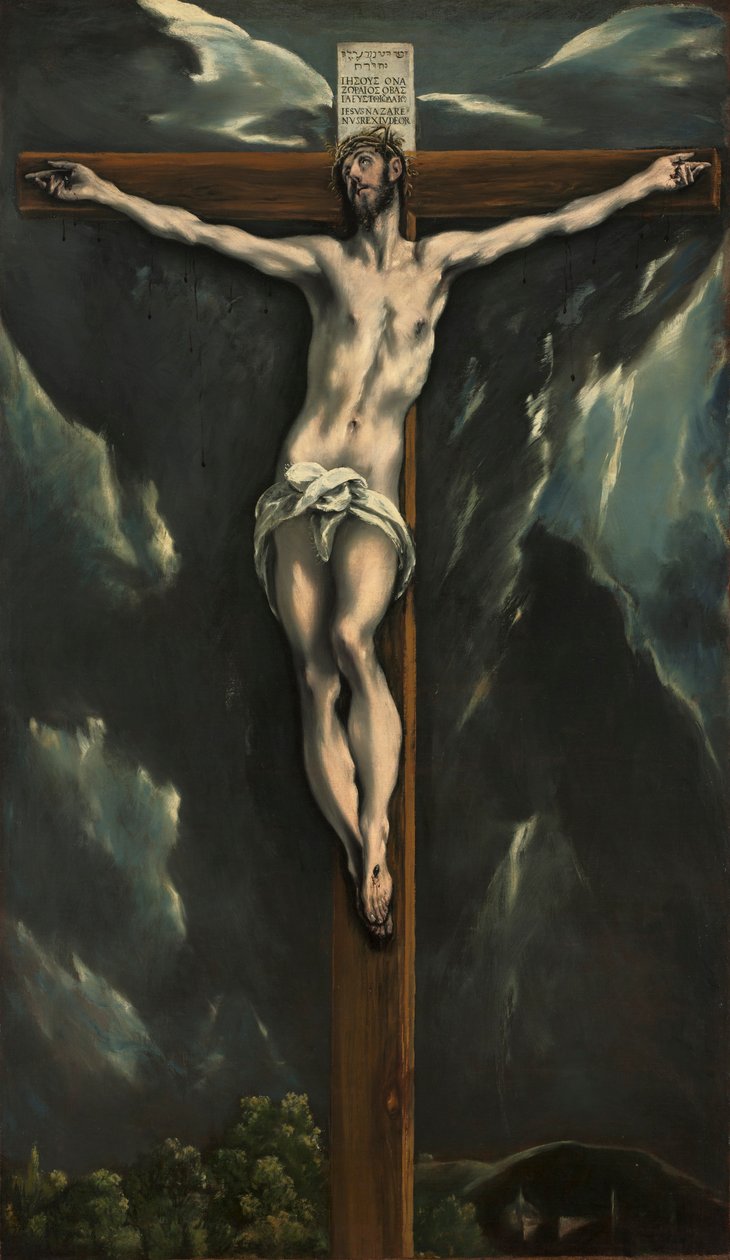 المسيح على الصليب ، ج. 1600-1610. بواسطة إل جريكو