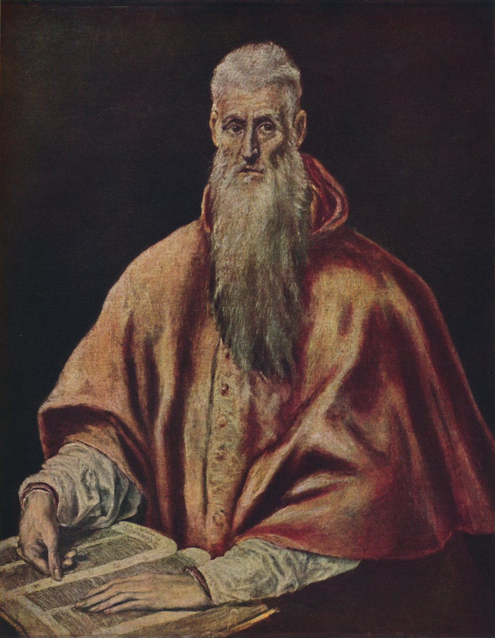 القديس جيروم مثل الكاردينال ، القديس جيروم مثل الكاردينال ، c1590-1600 ، 1938 بواسطة إل جريكو
