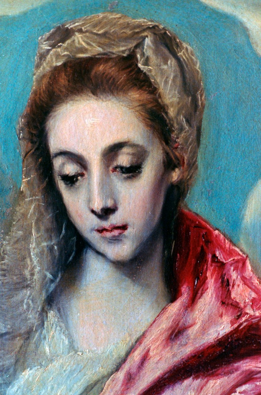 العائلة المقدسة مع تفاصيل سانت آن ، c1590-1595 بواسطة إل جريكو