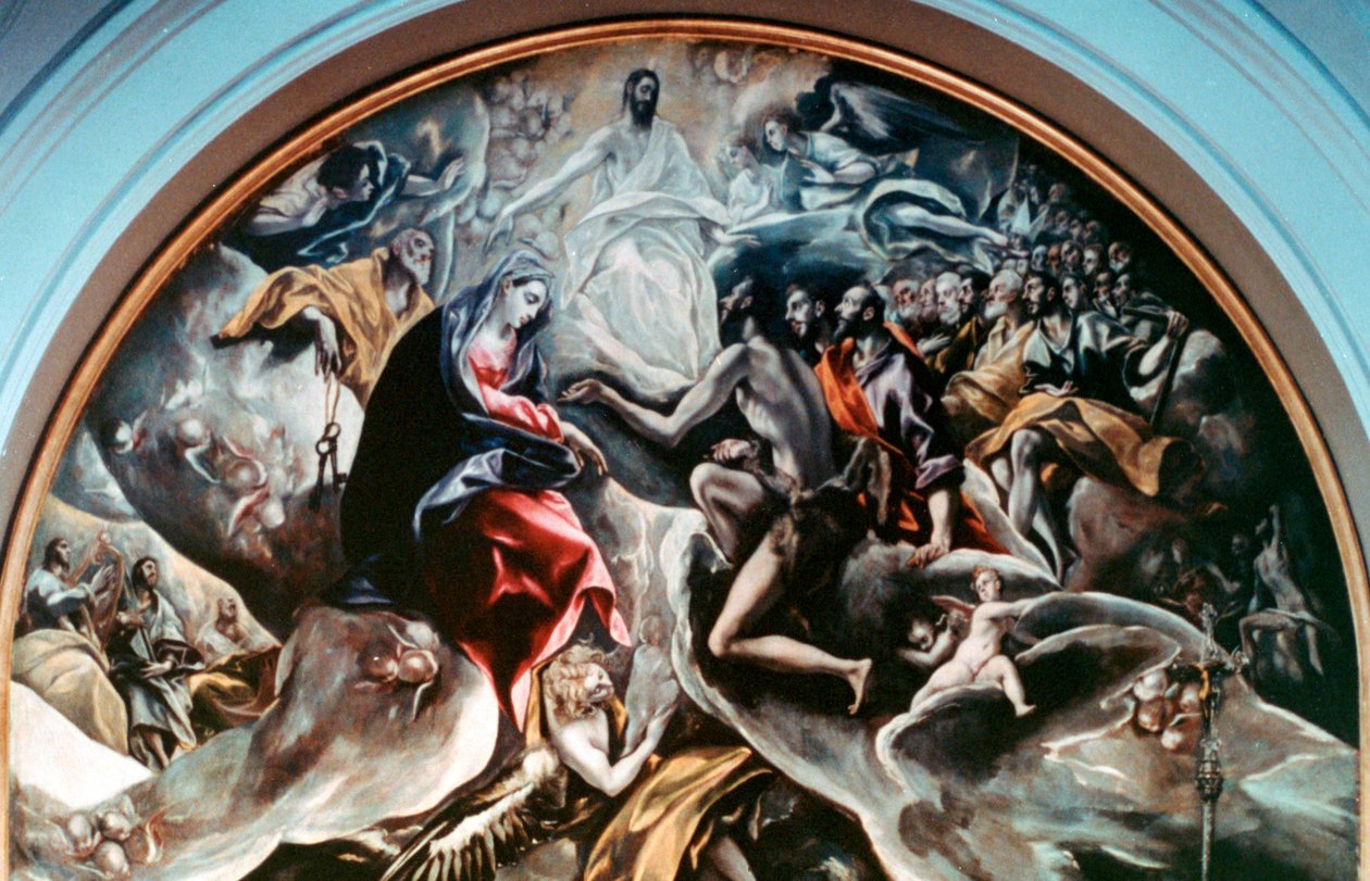 دفن الكونت أورغاز التفاصيل ، 1586-1588 بواسطة إل جريكو