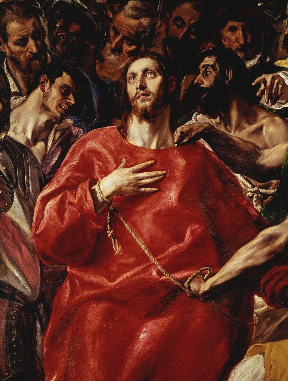 سحق المسيح تفاصيل اللوحة التي رسمها دومينيكوس ثيوتوكوبولوس ، المعروفة باسم The Greco بواسطة إل جريكو