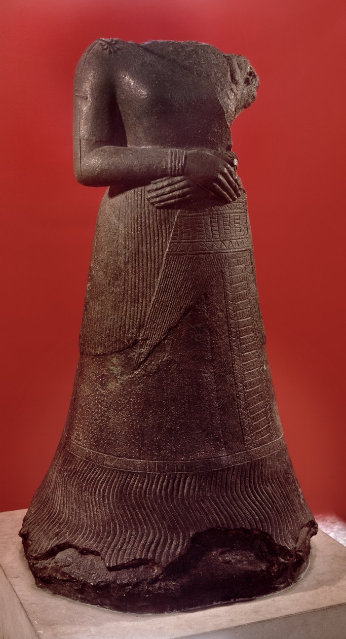 تمثال نابيراسو ، زوجة الملك العيلامي أونتاش نابيرشا ، حوالي 1340-1300 قبل الميلاد (البرونز والنحاس) بواسطة العيلامية