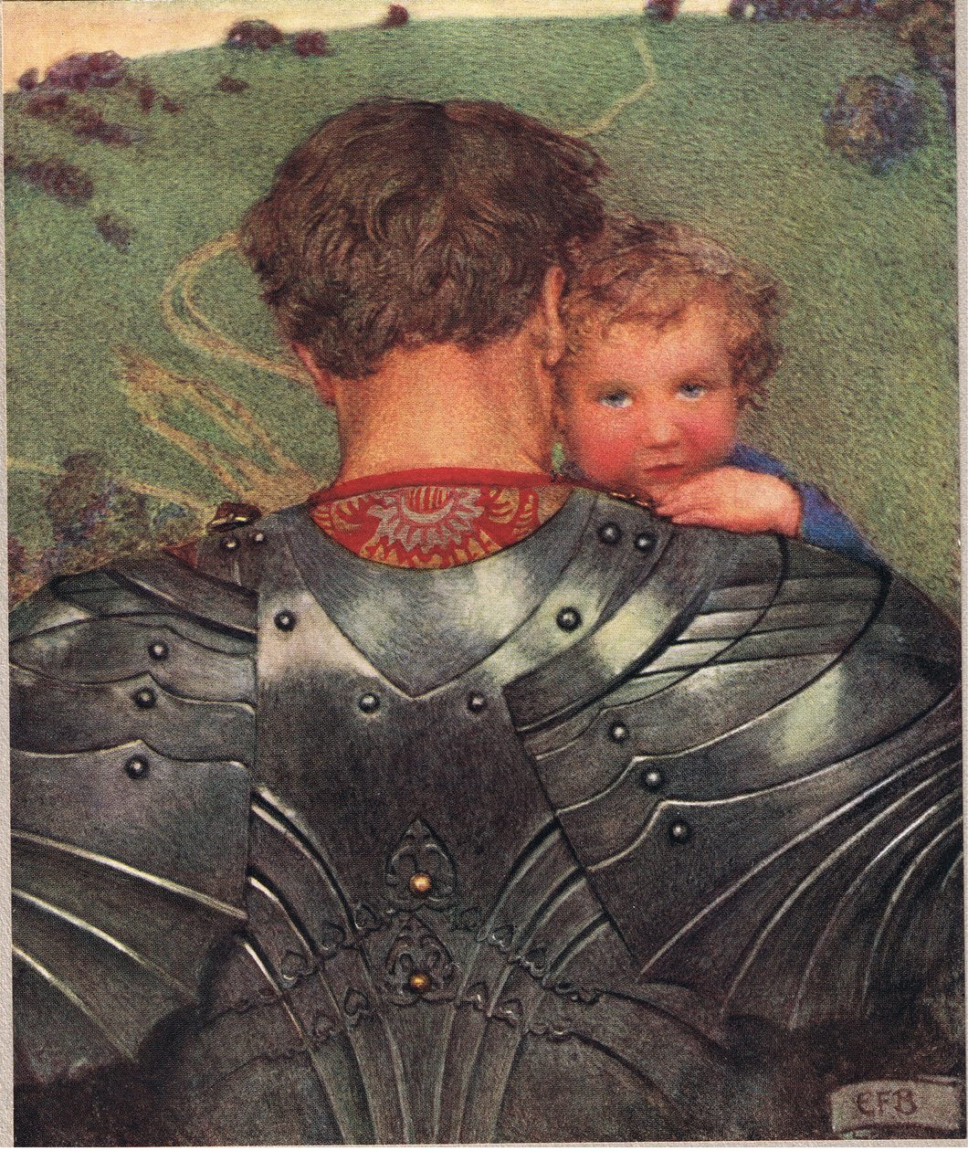 تهويدة حلوة، رسم توضيحي من "كتاب الأغاني والأغاني الإنجليزية القديمة" بواسطة إليانور فورتسكو بريكديل