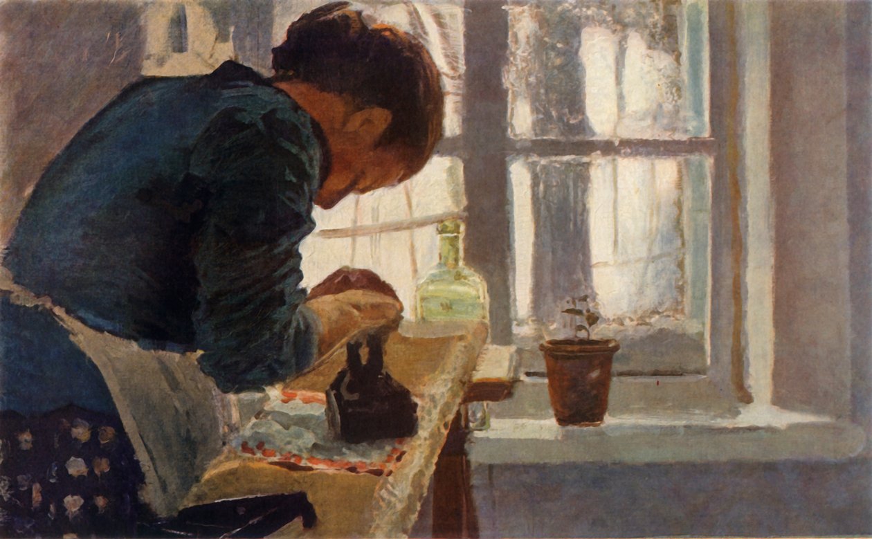 "The Washerwoman" أواخر القرن التاسع عشر ، 1965. بواسطة إيلينا دميترييفنا بولينوفا