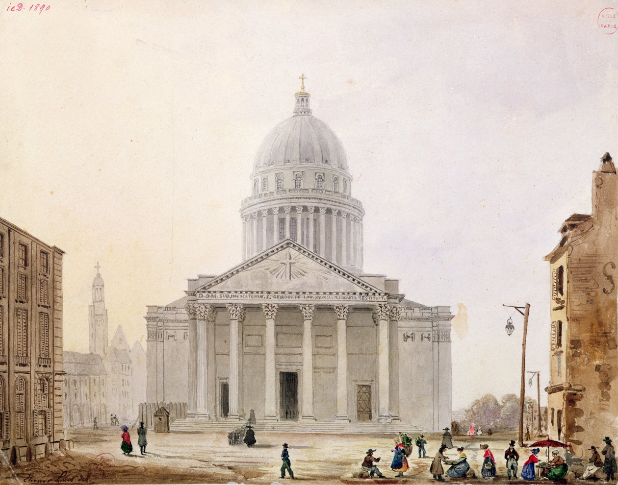 البانثيون ، c.1820 بواسطة إليونور لينيت