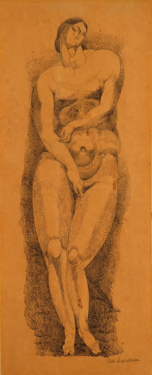 أنثى عارية الدائمة ، ج. 1909. بواسطة إيلي نادلمان