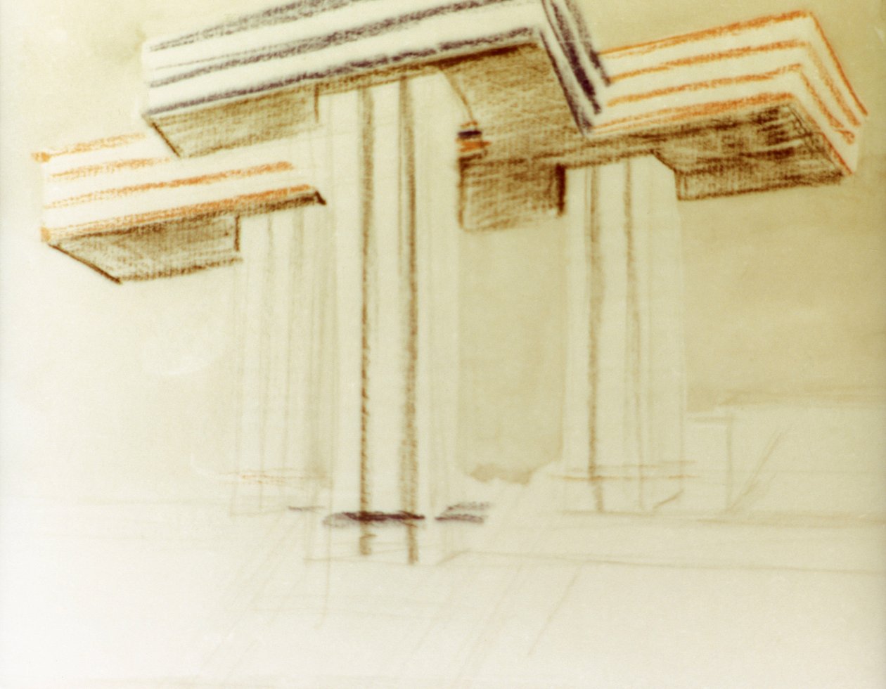 رسم تصميم لمبنى Wolkenbugel (Cloud-iron) المقترح بواسطة El Lissitzky (لازار ماركوفيتش ليسيتسكي) الذي لم يتم بناؤه مطلقًا بواسطة اليعازر ماركويتش ليسيتسكي