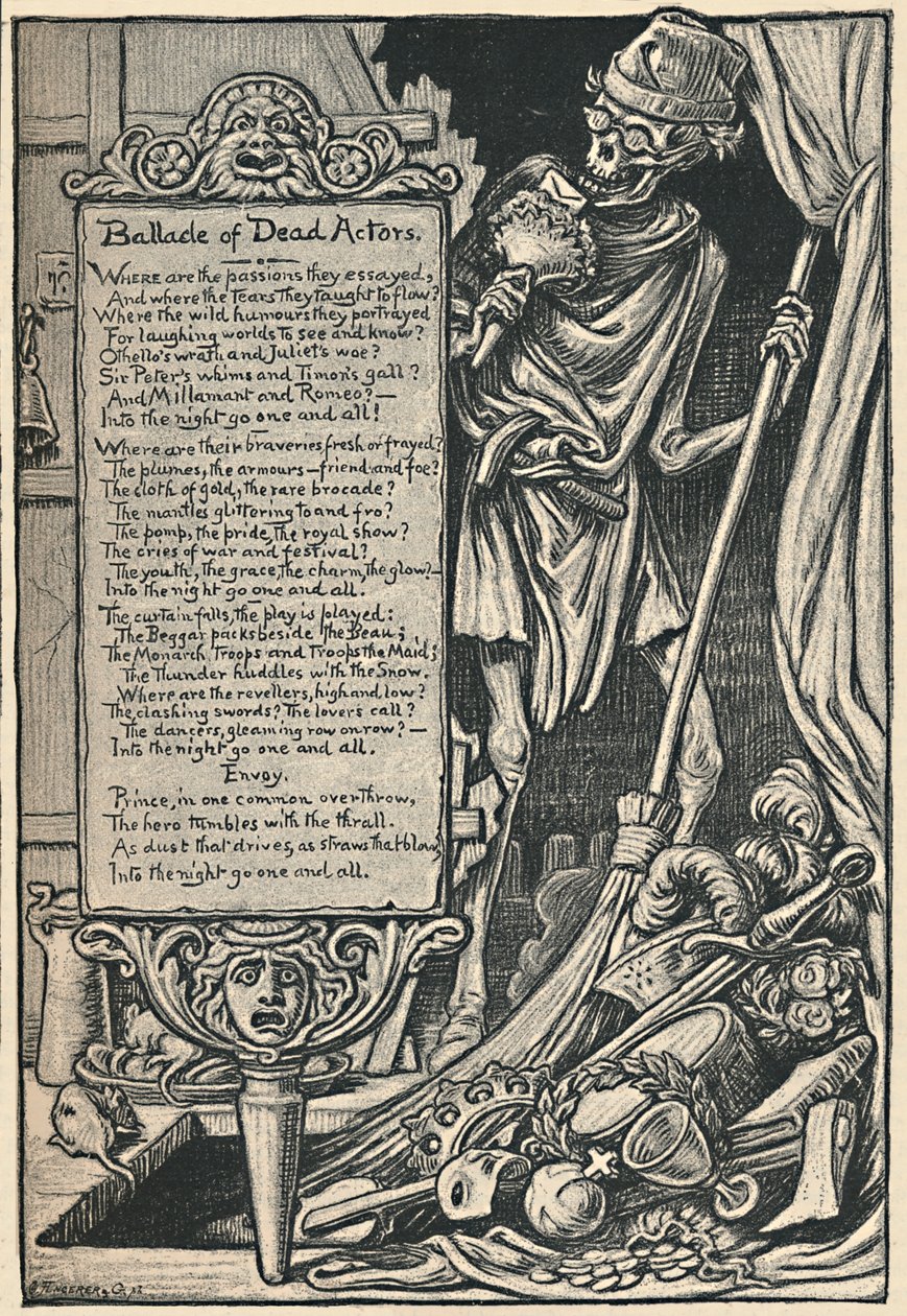 Ballade of Dead Actors ، 1886 بواسطة اليهو فيدر