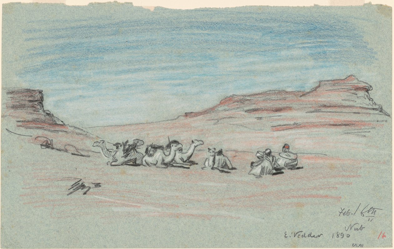 رحلة النيل ، رقم 20 ، 1890. بواسطة اليهو فيدر