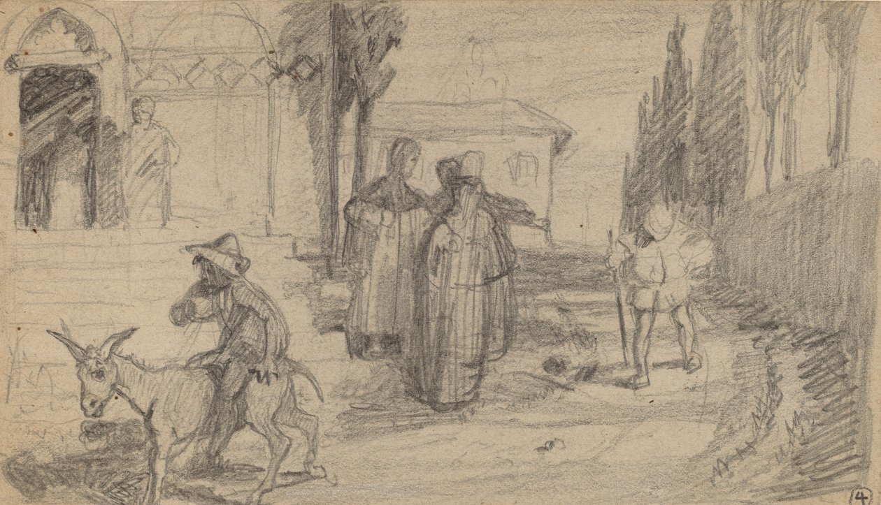 مثل الطحان والحمار ، ج. 1859. بواسطة اليهو فيدر